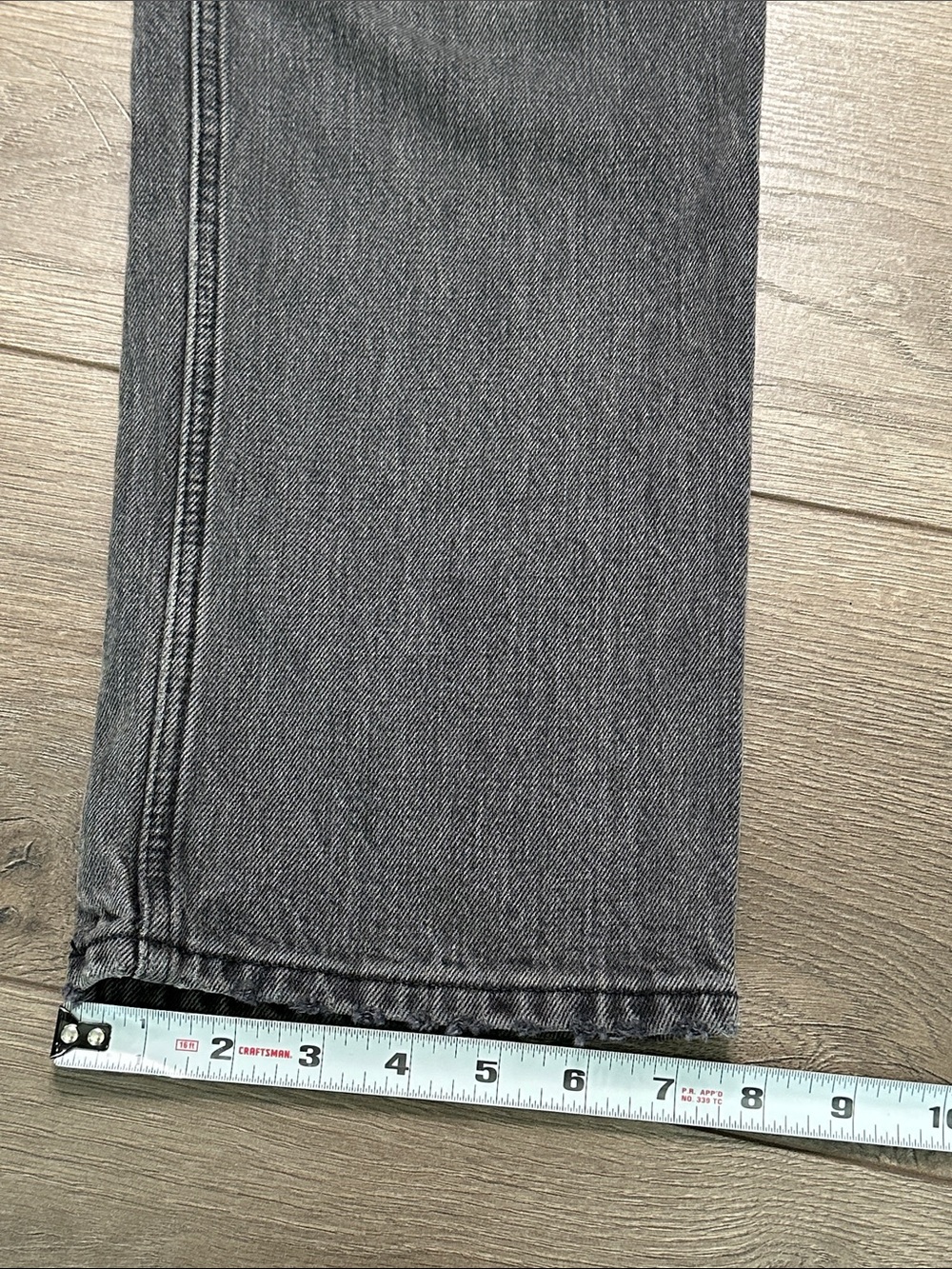Abercrombie & Fitch The 90’s Straight Ultra High Rise Jeans Black Gray 29 - Picture 12 of 12